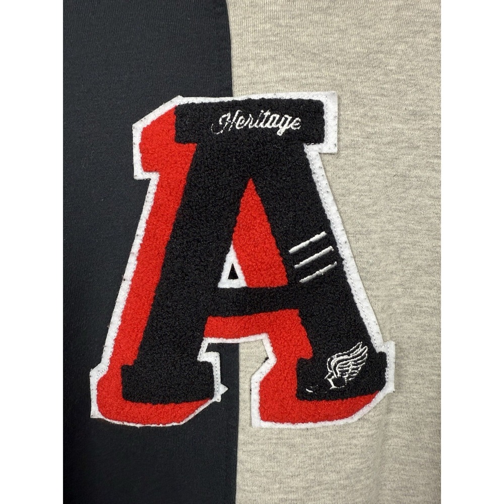 Denim Distillery Heritage America 1776 Crewneck Sweatshirt Rugby Patchwork Y2K L - Picture 5 of 14